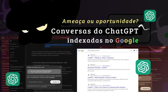Imagem sobre Conversas do ChatGPT estão sendo indexadas no Google