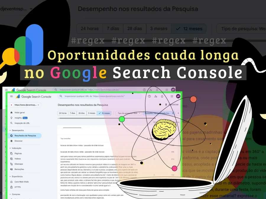 Consultar termos cauda longa no Google Search Console