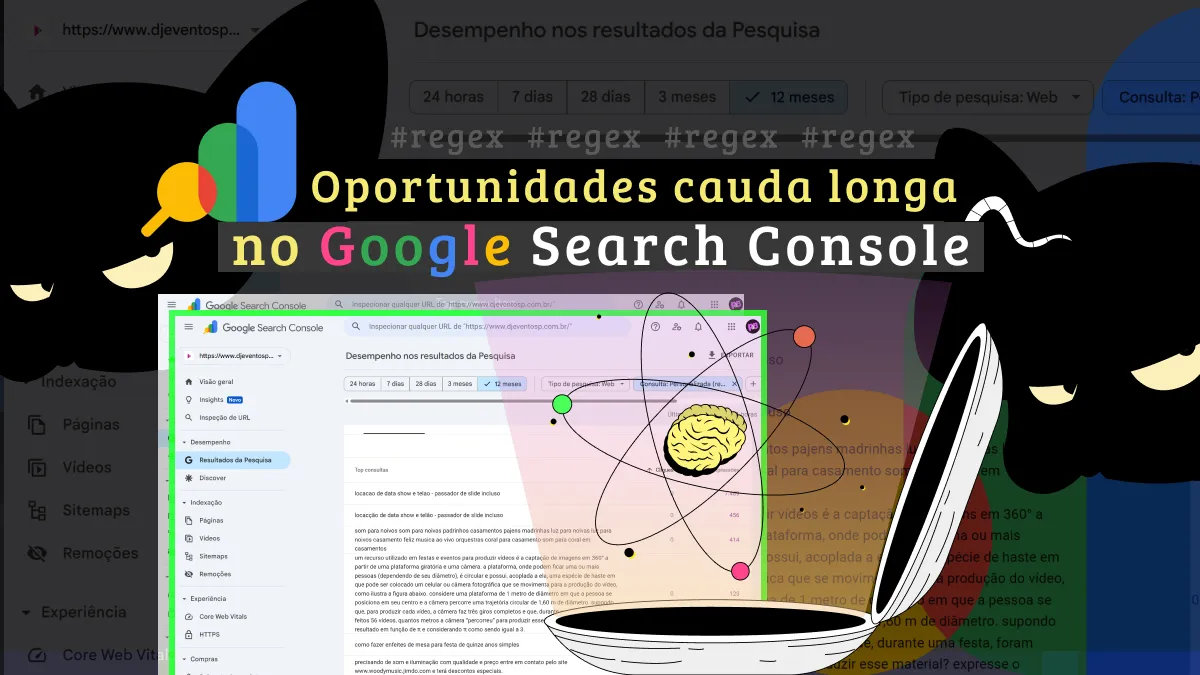 Consultar termos cauda longa no Google Search Console